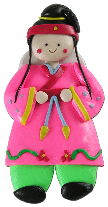 10pcs Korean Doll Fridge Magnet